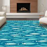 Casual Underwater Scene Decor(Blue)