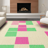 Gentle Pink Trellis Playful Concept(Beige)