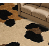 Ultra Soft Area Rug, Non Slip, Stain Resistant, Washable Area Rugs for Living Room, Bedroom, Luxurious Shaggy Cheetah Charm(Beige)