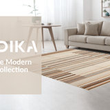 Ultra Soft Area Rug, Non Slip, Stain Resistant, Washable Area Rugs for Living Room, Bedroom, Contemporary Organic Shape Runner(Beige)