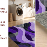 Ultra Soft Area Rug, Non Slip, Stain Resistant, Washable Area Rugs for Living Room, Bedroom, Contemporary Luxurious Shag Design(Purple)