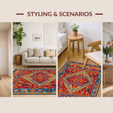 Bold Multicolored Woven Design(Red)