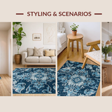 Elegant Muted Geometric Arrangement(Blue)