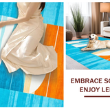 Trendy Bright Blue Beach Theme(Blue)