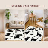 Cute Abstract Feline Motif(Black)