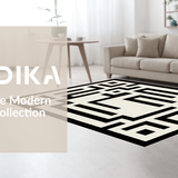 Contemporary Minimalist Greek Key Motif(Beige)
