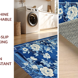 Artful Blue and White Symmetrical(Blue)