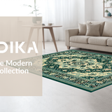 Vintage Earthy Geometric Motif(Blue)