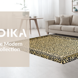 Ultra Soft Area Rug, Non Slip, Stain Resistant, Washable Area Rugs for Living Room, Bedroom, Minimalist Leopard Print Elegance(Beige)