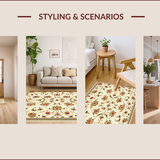 Ultra Soft Area Rug, Non Slip, Stain Resistant, Washable Area Rugs for Living Room, Bedroom, Beige Low Pile Nursery Throw Rug(Beige)