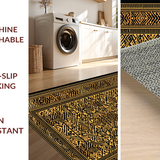 Ultra Soft Area Rug, Non Slip, Stain Resistant, Washable Area Rugs for Living Room, Bedroom, Luxurious Shaggy Cheetah Aesthetic(Black)