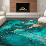 Elegant Teal Marble Aesthetic(Blue)