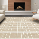 Ultra Soft Area Rug, Non Slip, Stain Resistant, Washable Area Rugs for Living Room, Bedroom, Rustic Soft Cream Knotted Tassels(Beige)