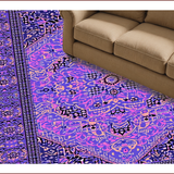 Ultra Soft Area Rug, Non Slip, Stain Resistant, Washable Area Rugs for Living Room, Bedroom, Boho Purple Low-Pile Living Room Rug(Purple)