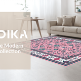 Luxurious Black and Floral Fusion(Pink)