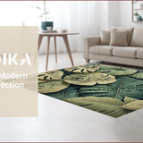 Ultra Soft Area Rug, Non Slip, Stain Resistant, Washable Area Rugs for Living Room, Bedroom, Tropical Monstera Non-Slip Hallway Decor(Green)