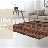 Ultra Soft Area Rug, Non Slip, Stain Resistant, Washable Area Rugs for Living Room, Bedroom, Farmhouse Vintage Bedroom Cabin Lodge Area Rug(Brown)