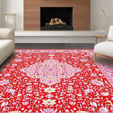 Chic Modern Floral Medallion Style(Red)