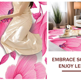 Ultra Soft Area Rug, Non Slip, Stain Resistant, Washable Area Rugs for Living Room, Bedroom, Adorable Cozy Pink Shag Ensemble(Pink)