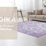 Chic Monochrome Lattice Motif(Purple)