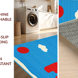 Lively Cartoonish Patterned Style(Blue)