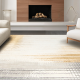 Ultra Soft Area Rug, Non Slip, Stain Resistant, Washable Area Rugs for Living Room, Bedroom, Elegant Gradient Ombre Aesthetic(Gold)