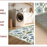 Ultra Soft Area Rug, Non Slip, Stain Resistant, Washable Area Rugs for Living Room, Bedroom, Eclectic Pastel Living Room Washable Area Rug(Blue)