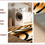 Ultra Soft Area Rug, Non Slip, Stain Resistant, Washable Area Rugs for Living Room, Bedroom, Luxury Tiger Skin Meditation Space Area Rug(Brown)