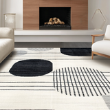 Modern Monochrome Abstract Composition(Black)