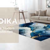 Elegant Curvilinear Blue Tones(Blue)