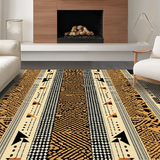 Ultra Soft Area Rug, Non Slip, Stain Resistant, Washable Area Rugs for Living Room, Bedroom, Rustic Animal Print Aesthetic(Beige)