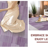 Ultra Soft Area Rug, Non Slip, Stain Resistant, Washable Area Rugs for Living Room, Bedroom, Trendy Mauve Monochromatic Visual Harmony(Purple)