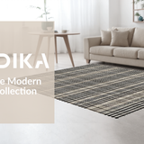 Dynamic Earth Tone Geometric Motif(Beige)