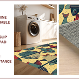 Ultra Soft Area Rug, Non Slip, Stain Resistant, Washable Area Rugs for Living Room, Bedroom, Modern Vibrant Fishing Bathmat for Kids Room(Gold)