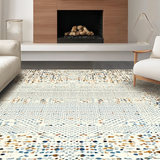 Ultra Soft Area Rug, Non Slip, Stain Resistant, Washable Area Rugs for Living Room, Bedroom, Chic Rustic Animal Print Style(Beige)