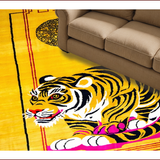 Ultra Soft Area Rug, Non Slip, Stain Resistant, Washable Area Rugs for Living Room, Bedroom, Chic Leopard Print Aesthetic(Yellow)
