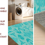 Contemporary Teal Geometric Motif(Blue)