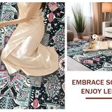 Contemporary Tiled Arrangement in Grays(Black)