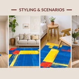 Dynamic Multicolor Geometric Arrangement(Blue)