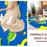 Lively Dino Print Decor(Blue)