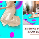 Lively Textured Circle Cushions(Blue)