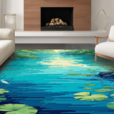 Lively Blue Green Fantasy Landscape(Blue)