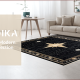 Earthy Rustic Star Motif(Black)