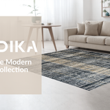 Ultra Soft Area Rug, Non Slip, Stain Resistant, Washable Area Rugs for Living Room, Bedroom, Boho Black & White Stripe Area Rug(Gray)