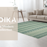 Ultra Soft Area Rug, Non Slip, Stain Resistant, Washable Area Rugs for Living Room, Bedroom, Serene Minimalist Circular Design(Beige)