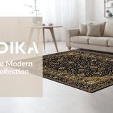 Elegant Dark Brown Botanical Motif(Black)