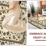 Ultra Soft Area Rug, Non Slip, Stain Resistant, Washable Area Rugs for Living Room, Bedroom, Beige Traditional Non-Slip Living Room Rug(Beige)