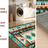 Vibrant Aztec Geometric Motifs(Blue)