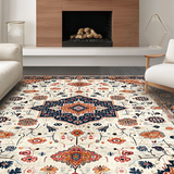 Contemporary Textured Blooms Design(White)