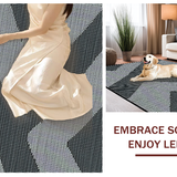 Ultra Soft Area Rug, Non Slip, Stain Resistant, Washable Area Rugs for Living Room, Bedroom, Vibrant Coastal Trellis Aesthetic(Gray)